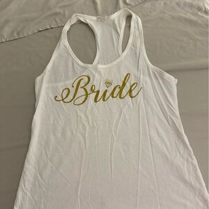 White Bride Tank Top